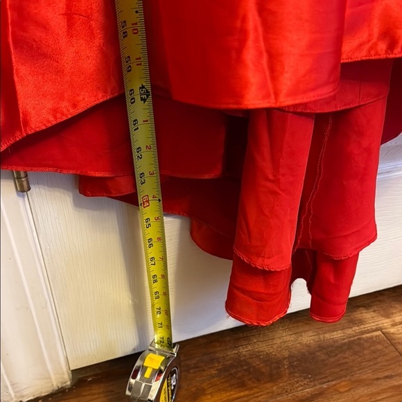 Red Sleeveless Halter Backless Gown - Picture 8 of 11